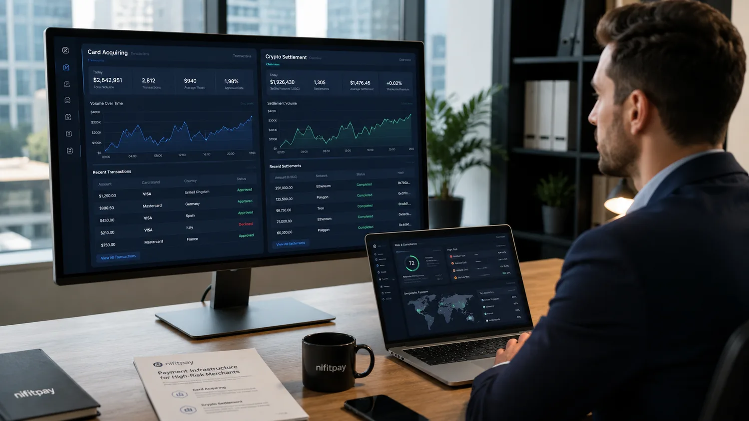 Card Acquiring and Crypto Settlement for High-Risk Merchants