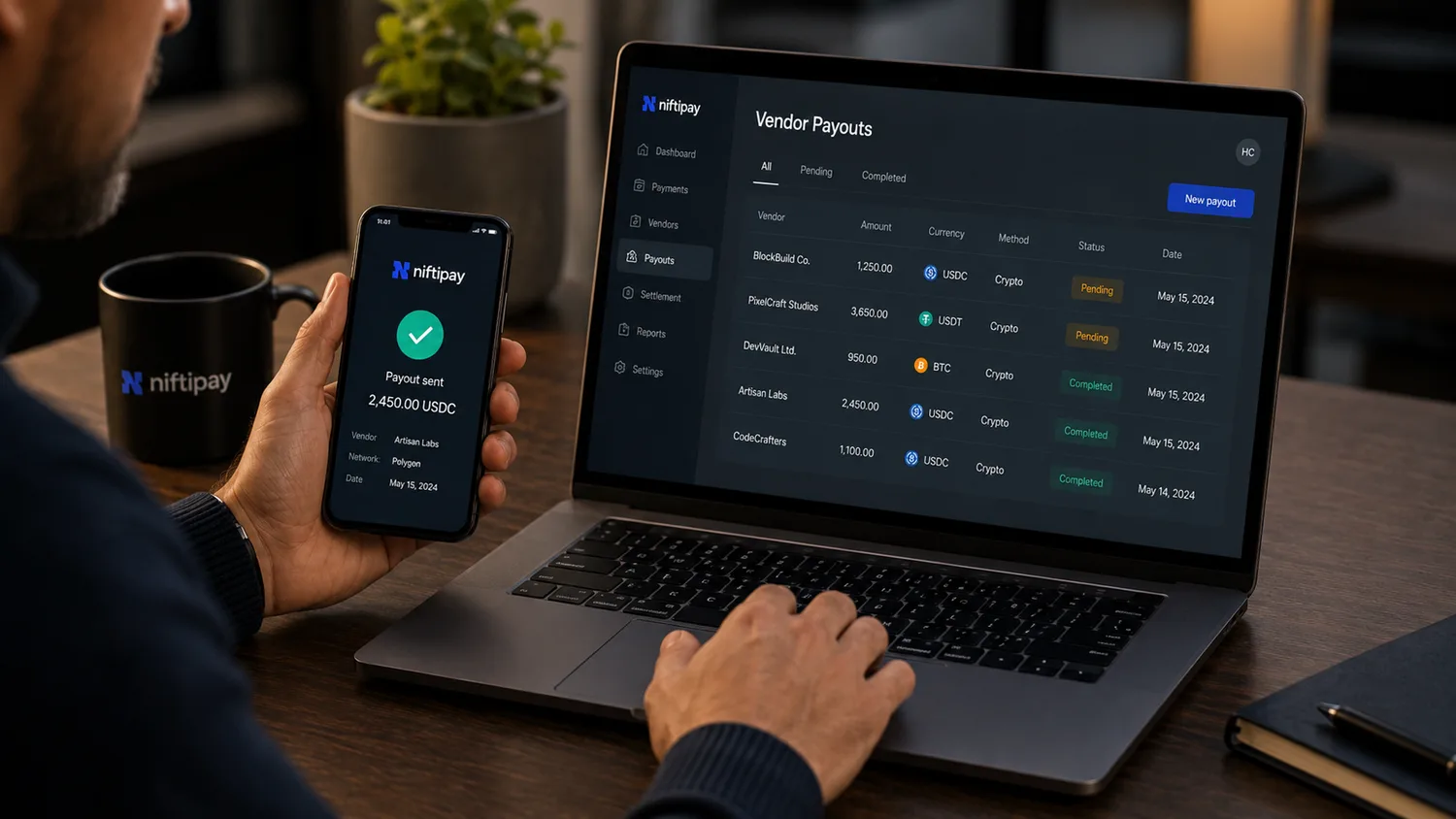 Crypto payments for platforms handling multi-currency buyers and vendor risk
