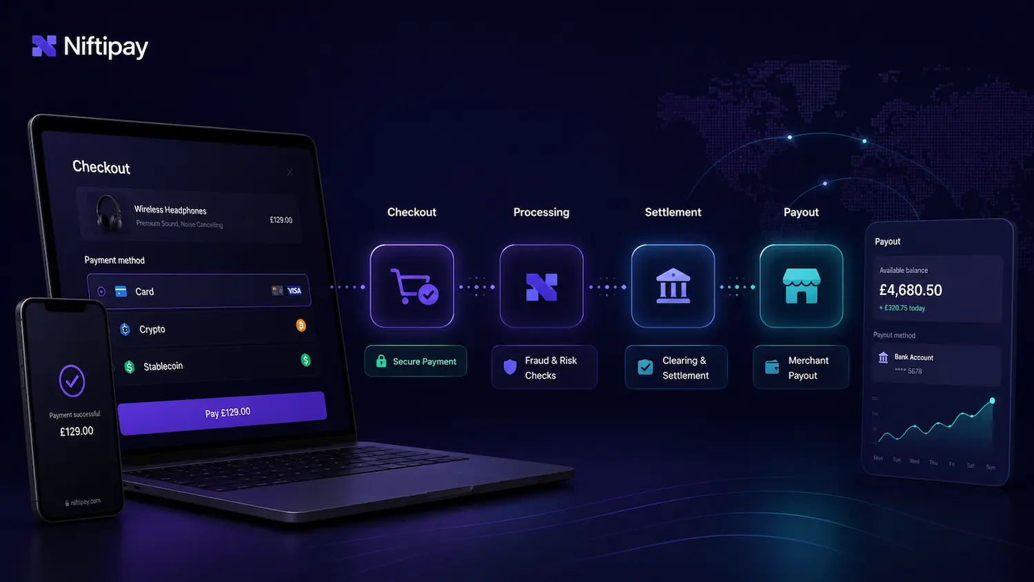 Checkout to Settlement Flow: How Payments Move From Customer Payment to Merchant Payout