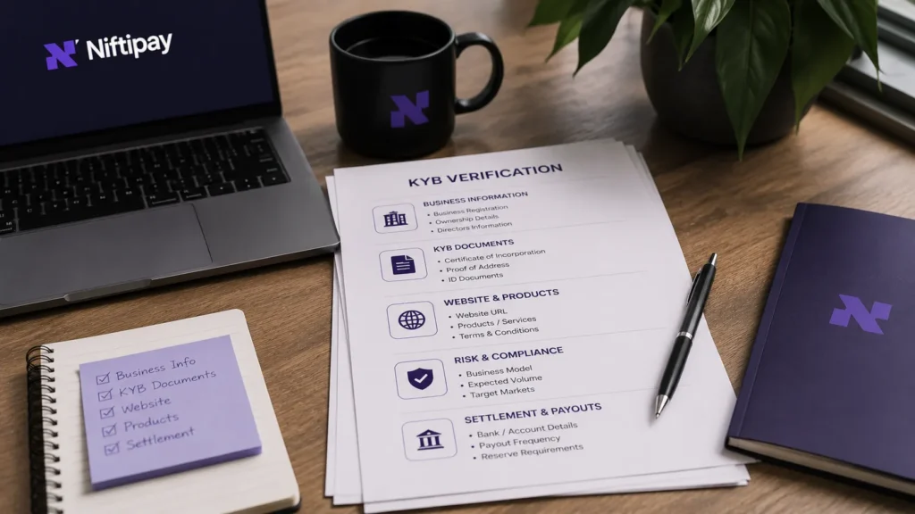 KYB checklist and merchant verification documents for high-risk payment gateways