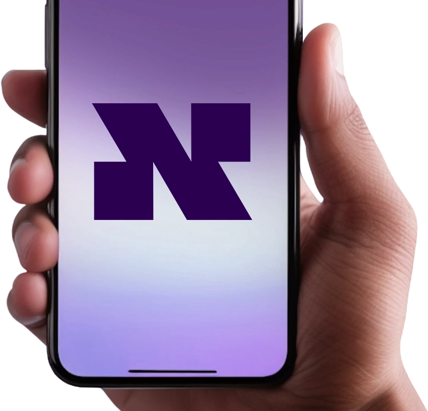 Hand holding phone showing Niftipay app